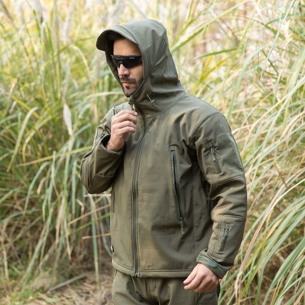 Куртка SoftShell Олива L   1101L фото
